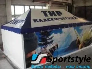 Шатер для тира 3×6м с крышей пагодой