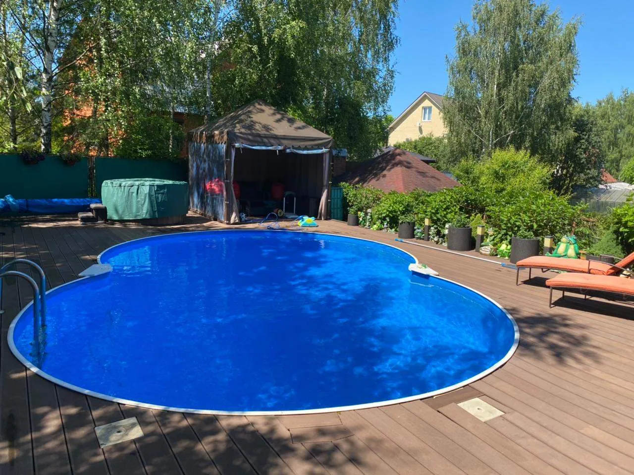 Вкладыш (гидроизоляция) каркасного бассейна, размером 5х3 м, Новосибирская область