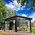 Шторы для беседки из прозрачной пленки ПВХ SportStyle — купить мягкие окна (шторы ПВХ) от производителя Спортстайл