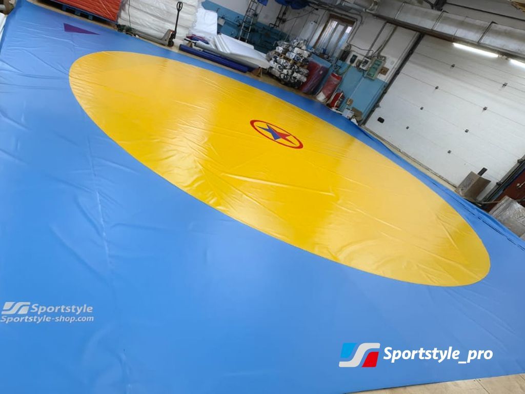 Покрытие борцовское Borba-6 для ковра 12*12м двухцветное
