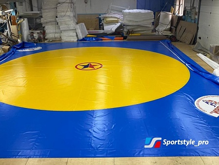 Покрытие борцовское Borba-5 для ковра 12*12м трехцветное Покрытие борцовское Borba-5 для ковра 12*12м трехцветное