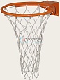 Кольцо баскетбольное № 5 усиленное с полимерным покрытием КБ2