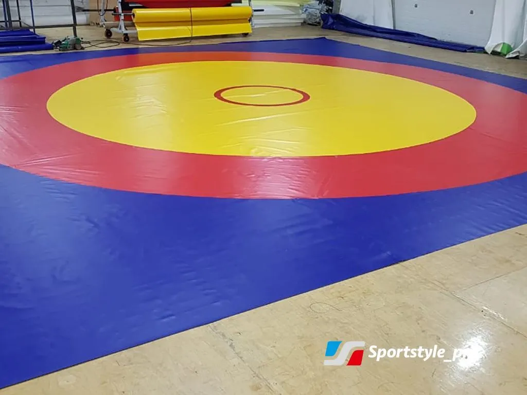 Покрытие борцовское Borba-3 для ковра 10*10м трехцветное